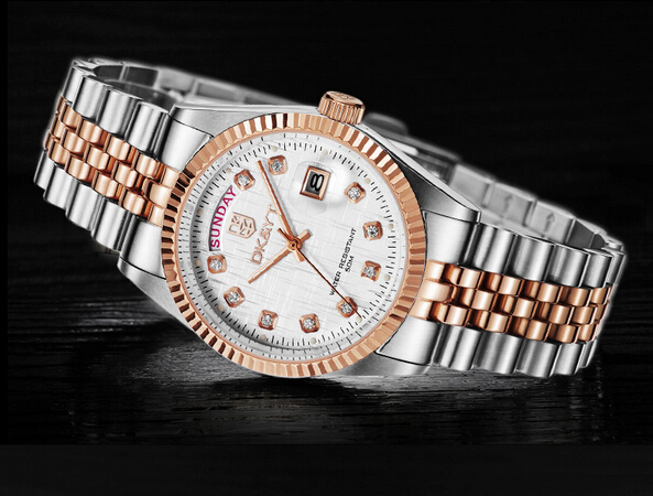 New 2015 Brand Quartz watches Men Business Watch Luxury watches Man full Steel watch free shipping