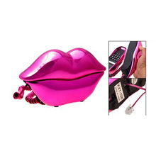 IMC Wholesale  Vivid Marilyn Monroe Amaranth Glossy Sexy Lips Kiss Corded Telephone Phone