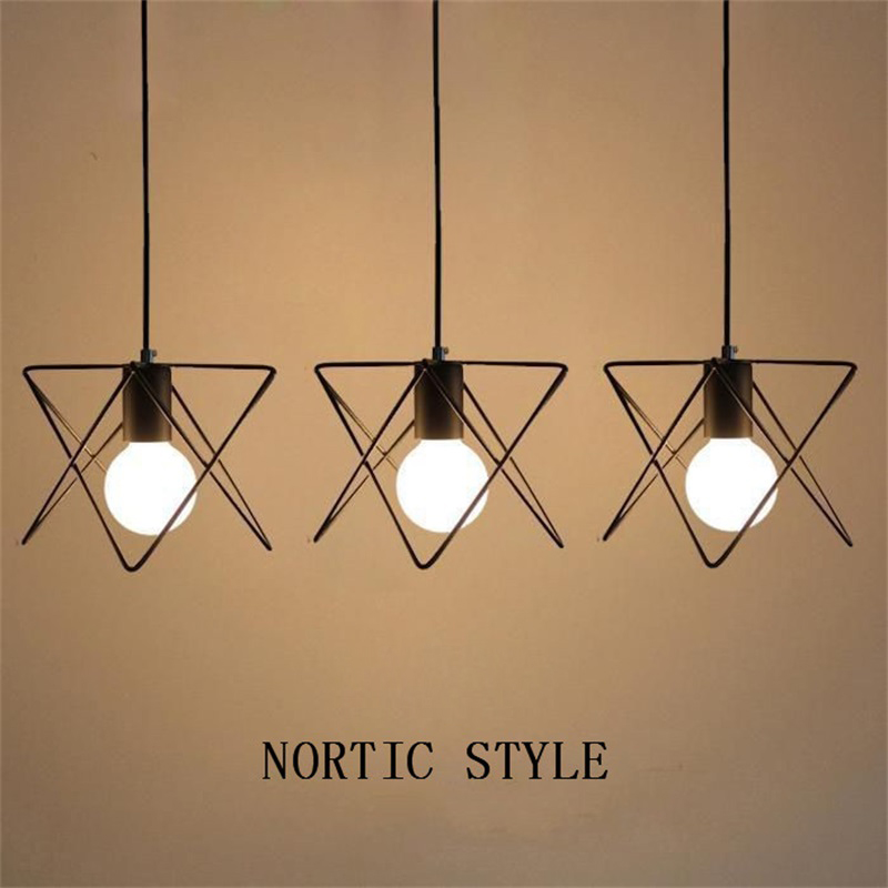 Nordic Style Iron Vintage Pendant Lamp Vetro LED Industrial Light Bar Dining Room Lamp Loft Light E27 220V Retro Single head