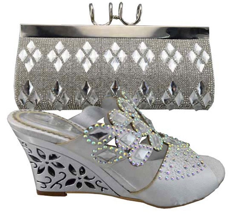 SILVER-color-shoes-FREE-SHIPPING-fashion-matching-shoes-and-bag-set ...