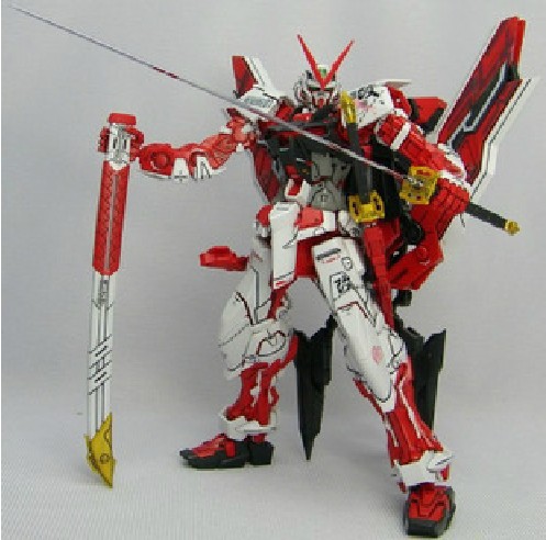 Free shipping 2015 NEW 20cm Models 1:100 MG red red heresy heresy change model vagus send up Bonus Assembled Gundam Model toy