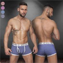 4 colors sexy gibs new disign underwear men cueca for male breathble Elastic boxers 2 colors Intersect shorts men ST508