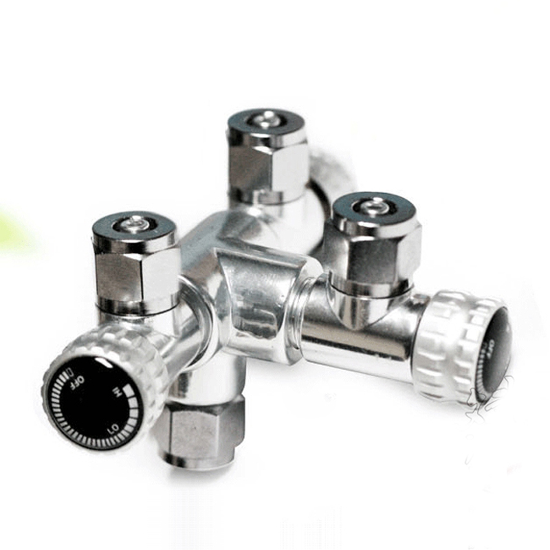 3 way brass co2 splitter tri regulator up aqua carbon dioxide system aquarium plant tank in co2 3 way brass co2 splitter tri regulator up aqua carbon dioxide system aquarium plant tank in co2