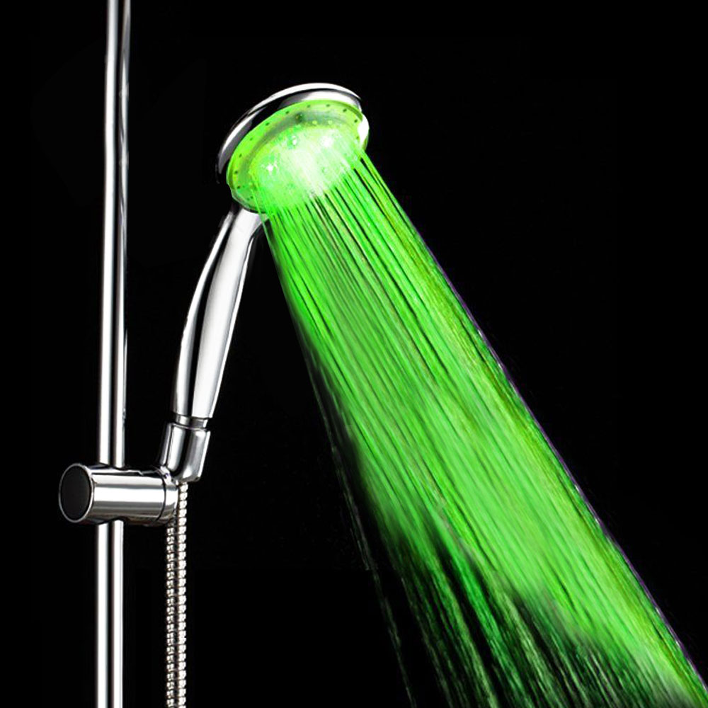 7 Colors LED Shower Head Romantic Light Water Bathroom Waterfall Shower Bath Sprinkler Bath Showering