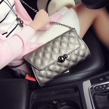 The spring of 2016 the new diamond lattice chain bag lady fashion one shoulder his parcel
