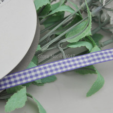 Upick 3 8 10mm Purple One Roll font b Tartan b font Plaid Ribbon Bows Appliques