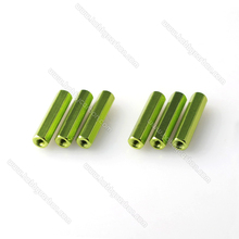 10pcs/lot M3 5.5x10mm anodized aluminum Hex standoff/ spacer/ pillar for drones SP003