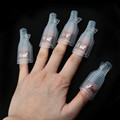 10 Pcs Durable Reusable Plastic Nail Polish Remover Lacquer Tool Soak Off Wrap Nail Cleaner Nail