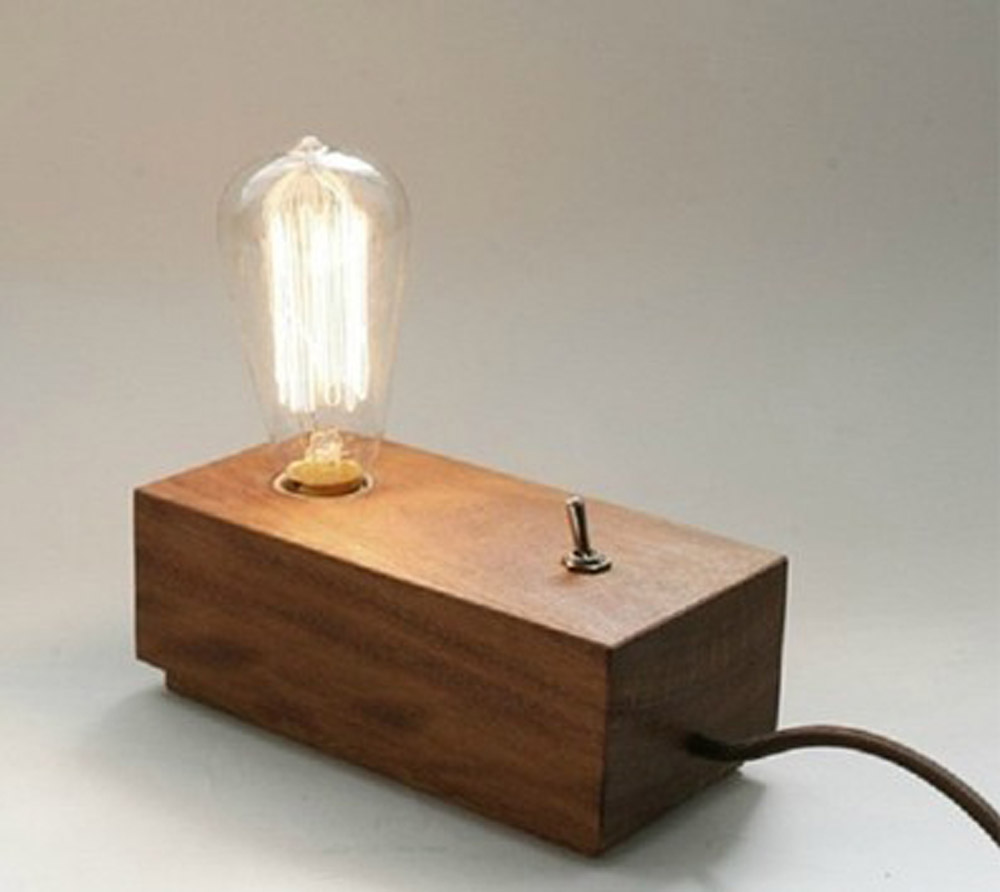 Fashion diy slaapkamer moderne edison houten tafel verlichting 110 ...