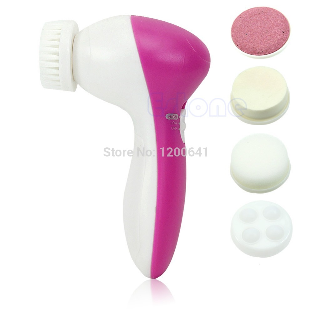 M89 Free Shipping Face Skin Care Facial Beauty Smoothing Body Massager Cleansing 5 In 1 Cleaner