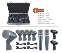 7 sets Drum Mic kit + Portable Case Top Quality Drum Microphones