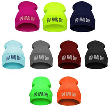 Hot Sale Personality Fashion Bad Hair Day hip-hop Hat , European Knitted wool spring Autumn winter Beanie hats For women and men