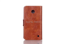Newest Slim Flip PU Leather Phone Cover Case for Nokia Lumia 630 Wallet Pouch with Card