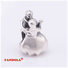 Fits Pandora Charms Bracelet 925 Sterling Silver Beads Chequered Flasgs Dangle Charm for Women DIY Jewelry Making FG007
