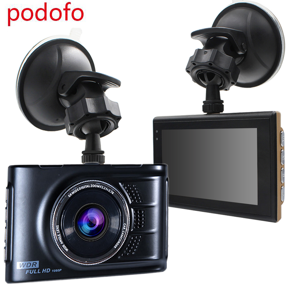 Original Car DVR Novatek 96223 Podofo FH03 Camera 3.0 inch Full HD 1080P Recorder WDR G-sensor Night Vision Registrator Dashcam
