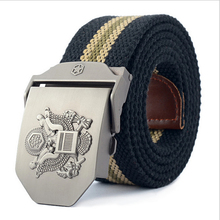 No discount 2015 New Adjustable Length Men Belt Thickened Canvas Eagle Logo Belt High