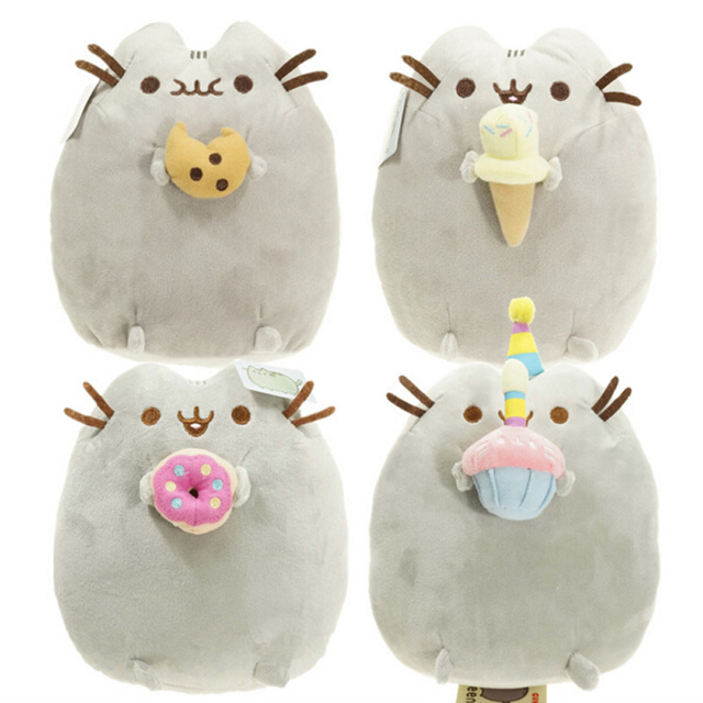 2016 Kawaii Brinquedos Новый Pusheen Кошка Печенья и Мороженого и пончик 5 Стили Фаршированная & Плюшевые Животных Игрушки для Девочек WJ547