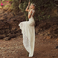 Beach Wedding Dresses Sexy V Neck Backless Lace Wedding Dresses Short sleeve 2016 Bohemian Bridal gowns