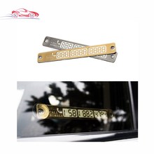 Car Styling Night Light Temporary Parking Stop Sign Board Luminous Telephone Number Plate Car Parking Meter