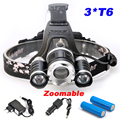 Headlight Adjust Focus HeadLamp 8000 Lumen LED Headlight CREE XM L 3 T6 Headlamp Lamp Light