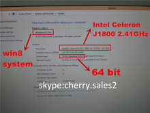 Free Shipping 14 1 inch ultrabook slim laptop computer Intel J1800 2 4GHZ 4GB 500GB Windows7