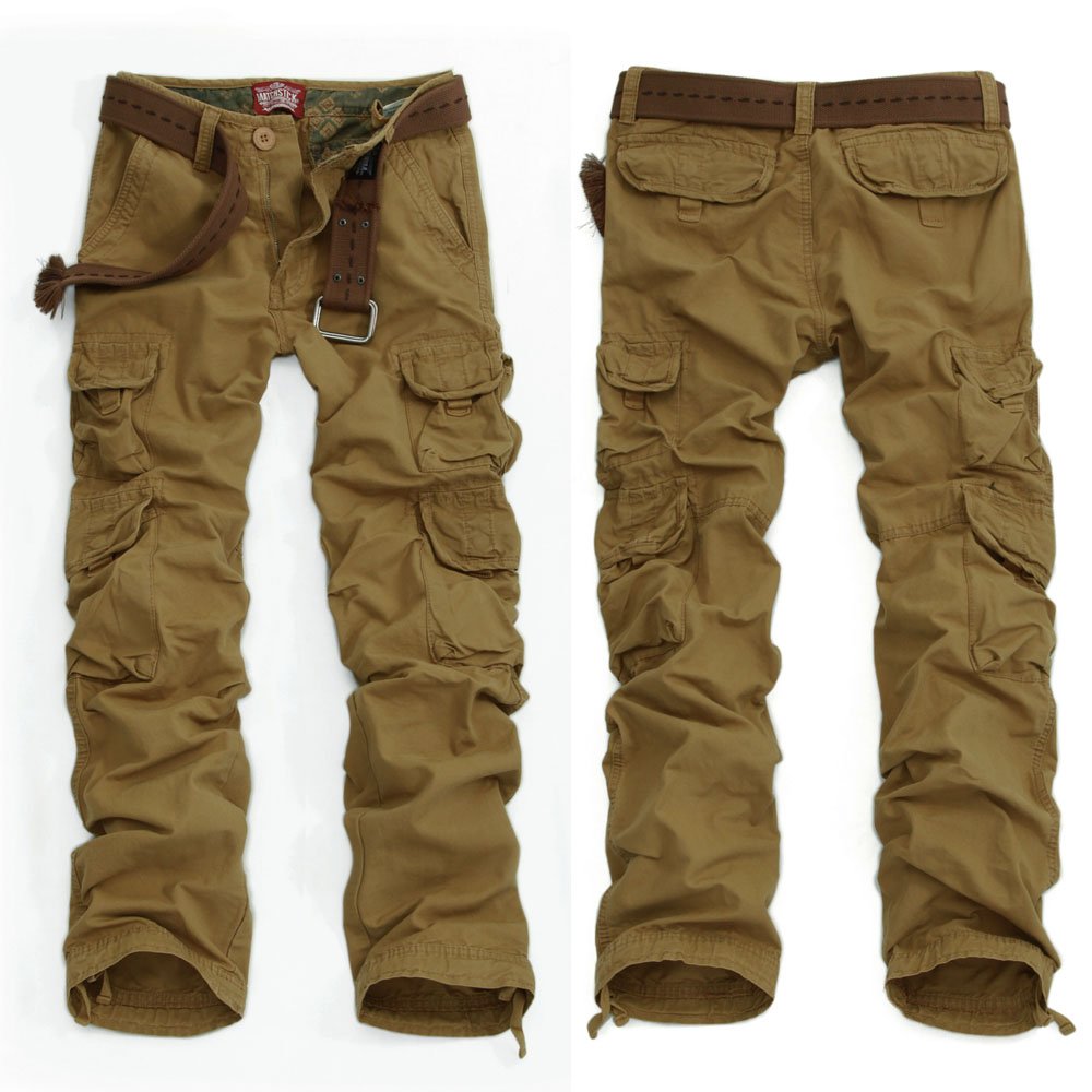 Machstick Unique design men's cargo pants Solid Thick Fabric 8 multi ...