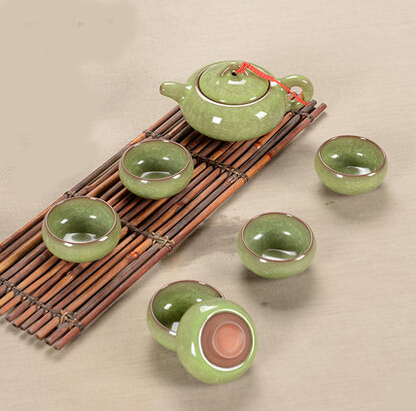 Tea set seven sets Light green Kung Fu tea wholesale The highest sales of tea set