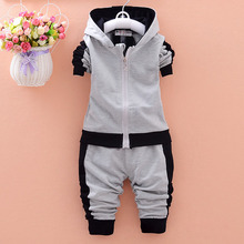 Spring Newborn Suits Baby Boys Brand Suits Fashion Sports Kids T Shirt+Pants Suits Children Clothes 2016 New Arrival