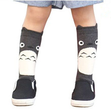 1Pair New fox design knee high baby socks girls totoro leg warmers knee pad Magic Socks