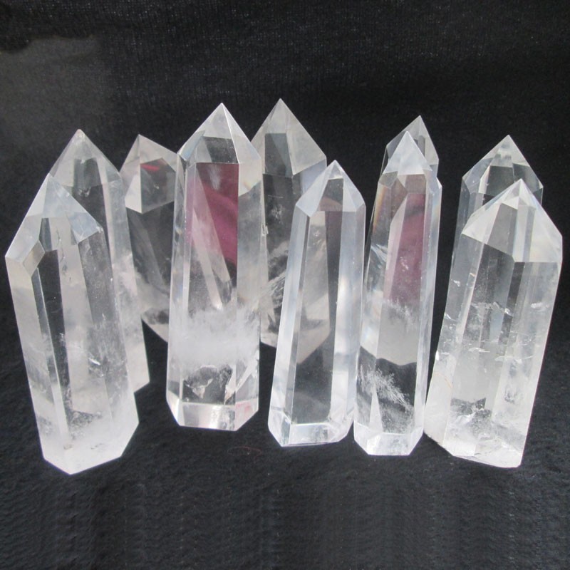 260-300pcs Lot Natural Clear Quartz Crystal Points 1Lb Terminated Wand Healing 