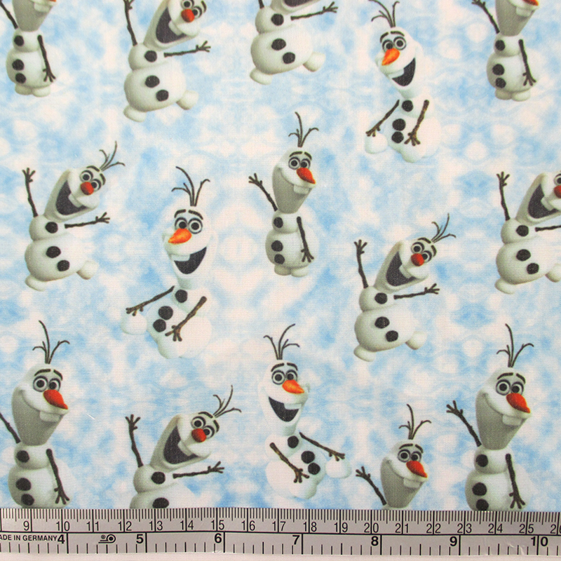 42318 50*147CM patchwork printed cotton fabric cartoon olaf fabric for Tissue Kids Bedding home textile for Sewing Tilda Doll