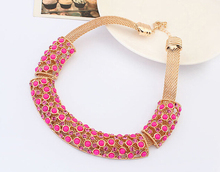 2014 New Fashion Women Resin Gift Chain Necklaces Pendants For Women Men Choker Jewelry wholesale N1182