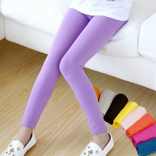 2-14 years 2016 spring summer baby Girls leggings pants kids fashion trousers children’s candy colored cotton leggings