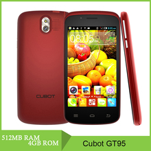 Original Cubot GT95 4GB 4.0” Android 4.2 IPS Screen Smart Phone MTK6572 Cortex A7 Dual Core 1.3GHz RAM 512MB WCDMA GSM Dual SIM