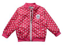 jackets for girls Cute dot casual jacket kids Jacket 2 6 age children outwear new autumn