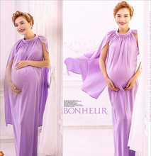 New High Quality Pregnant Photography Props Photo Shoot Noble Simple Maternity Long Dresses Studio Clothing Baby Shower Princess