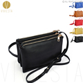 GENUINE LEATHER CHAIN MINI ENVELOPE CROSSBODY BAG - Women's 2015 New B