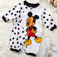 Baby Minnie Cotton Rompers Suit Newborn Bebe Boys Girls Long Sleeve Cartoon Children Toddler Pajamas Kids