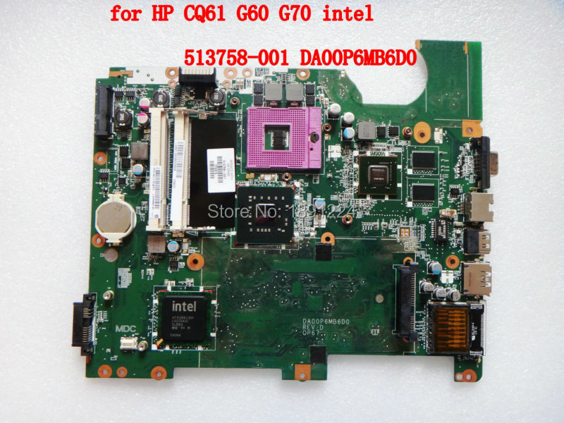 for HP G61 CQ61 laptop motherboard 513758-001 PM45 DA00P6MB6D0 fully tested & working perfect