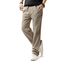 Brand New Men Cotton Linen Casual Pants Men Solid Thin Breathable Joggers Sweatpants Plus Size M