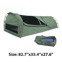 Export to Australia! Single canvas swag High-grade waterproof sunscreen camping tent/sleeping bag/roof ventilation mosquito bed