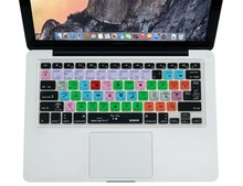 for Logic Pro X 10 Functional Shortcut Silicone Keyboard Cover Skin for Macbook Air 13 inch, for Macbook Pro 13, 15, US&European