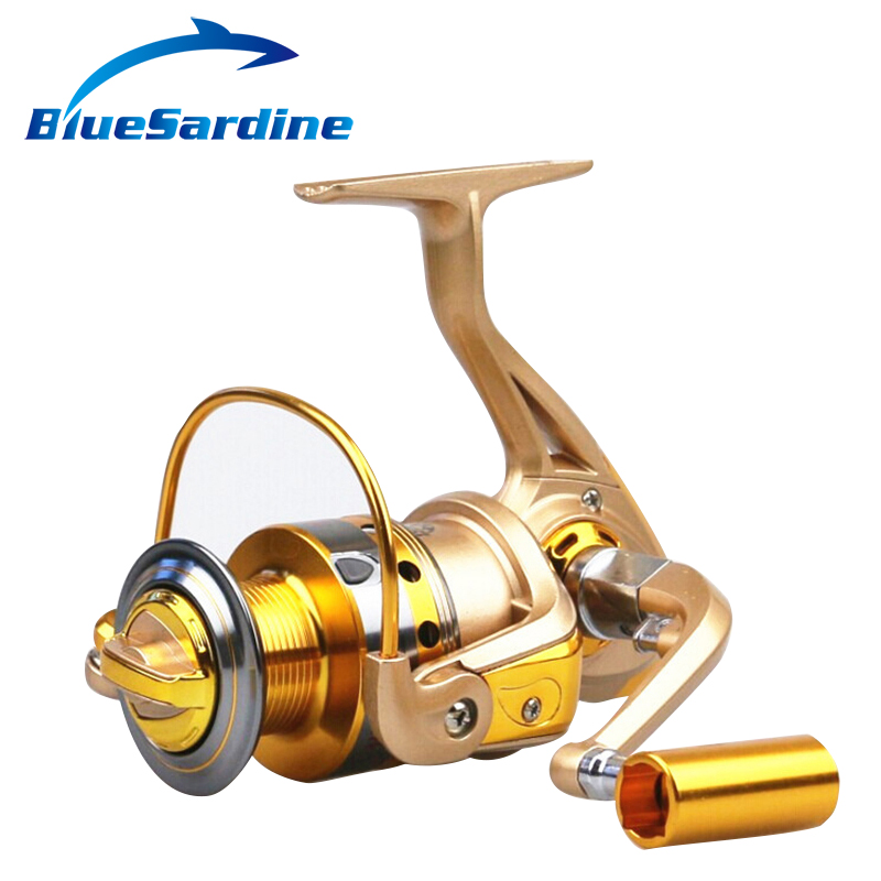 New Spinning Reel Fishing pesca coil Fishing Reel Golden Metal Spool 10BB 5.5:1