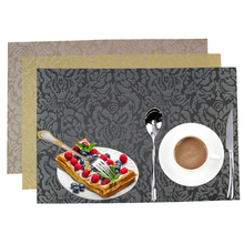 4pcs/set PVC Placemat Bar Mat Non-slip Insulation Placemat Kitchen & Dining Tabletop Accessories Waterproof Easy To Clean