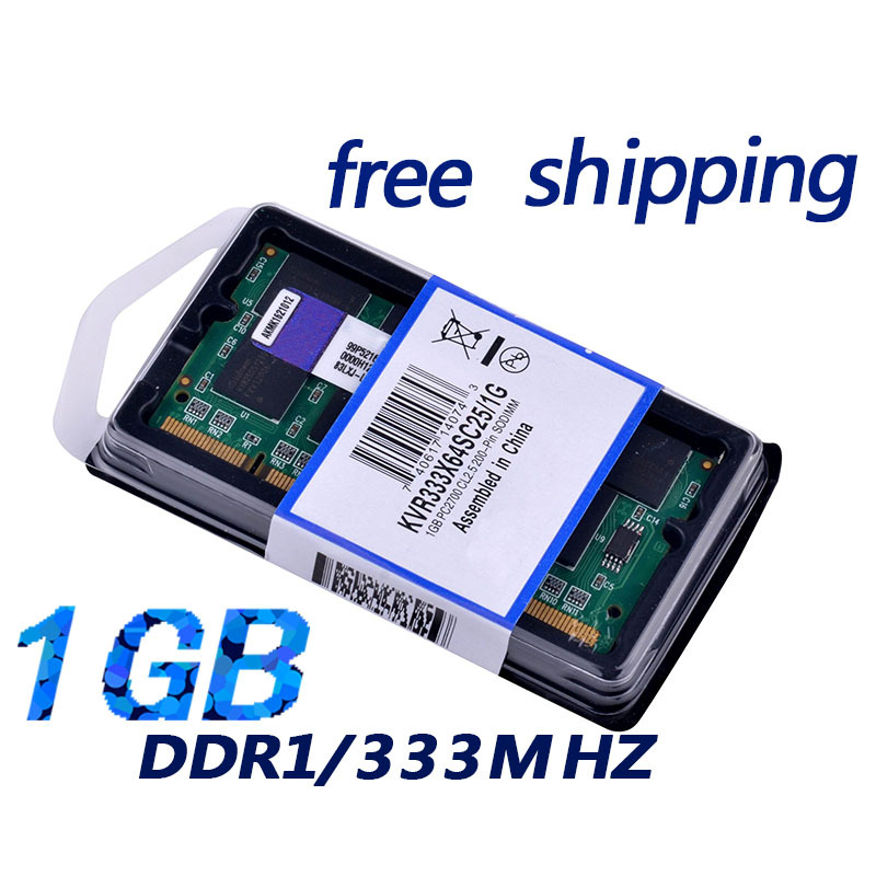 NEW 1x 1GB DDR PC2700 333MHz 200Pin SODIMM LAPTOP MEMORY + Free shipping
