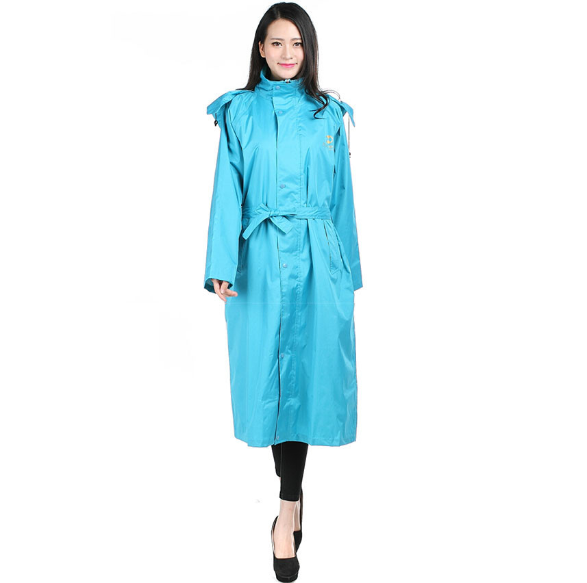 Hooded Raincoats for Women Men waterproof Long trench Top quality PVC single person Rainwear size S-3XL free ship C92102 001