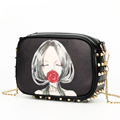 Edgy Classic Rivets Trendy Fashion Chain Bag Women Cute Small Size All match Shoulder Bag Cute