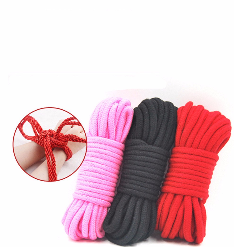 Bdsm Fetish Rope Slave 10m Sex Toys Collar Tied Bondage Comfortable Kit