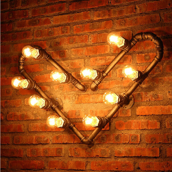 Acquista all'ingrosso online cuori light fixture da grossisti ... Disegno Country Lampade