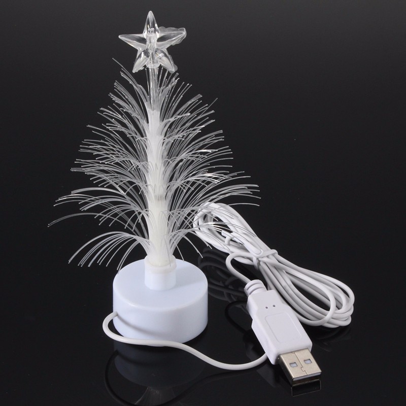high quality mini usb multi color changing fiber optical led light christmas xmas tree night lamp party home decor dc5v - Led Light Christmas Decorations high quality mini usb multi color changing fiber optical led light christmas xmas tree night lamp party home decor dc5v - Led Light Christmas Decorations